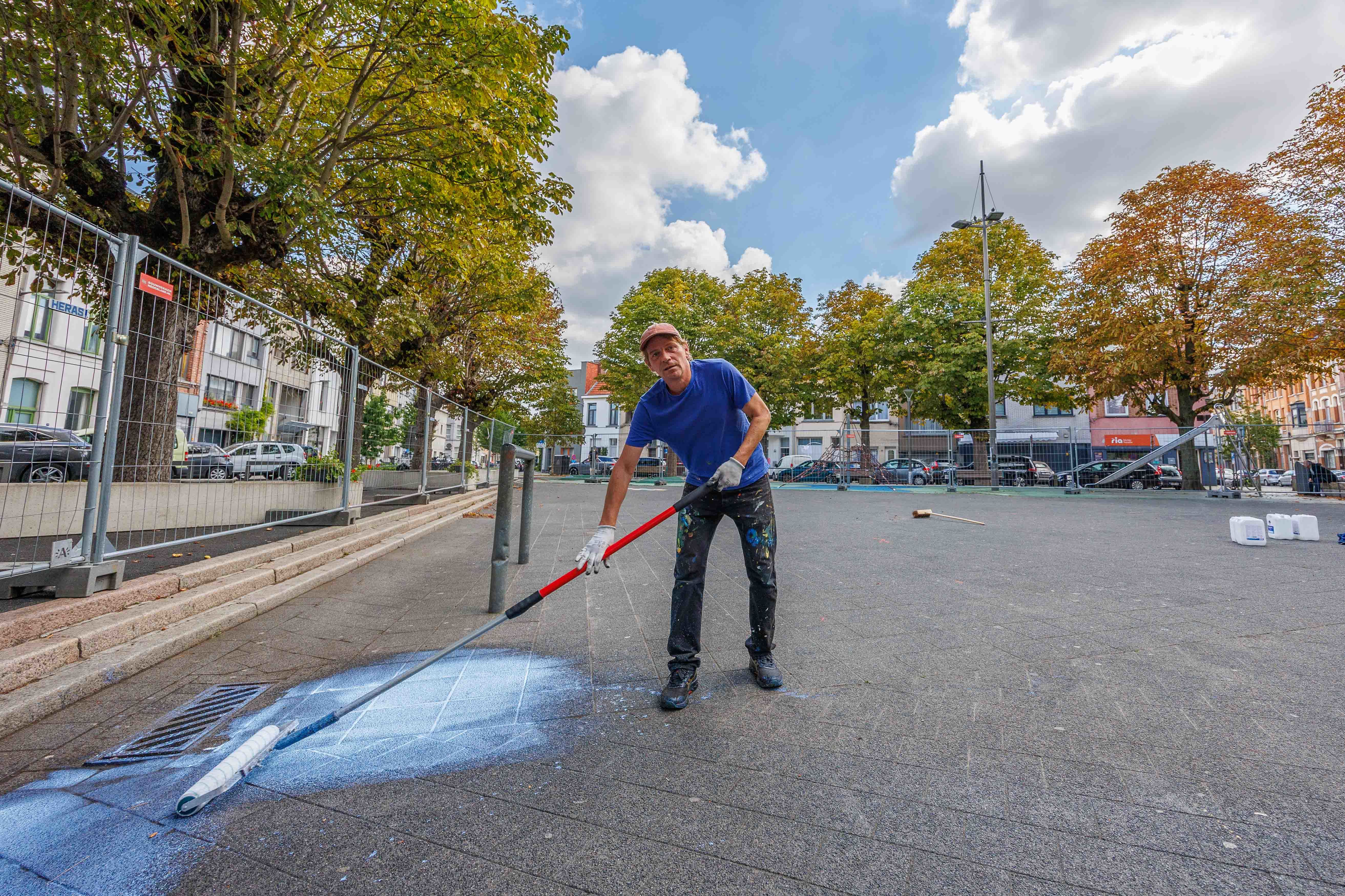 Larsen Bervoets op het Koxplein.